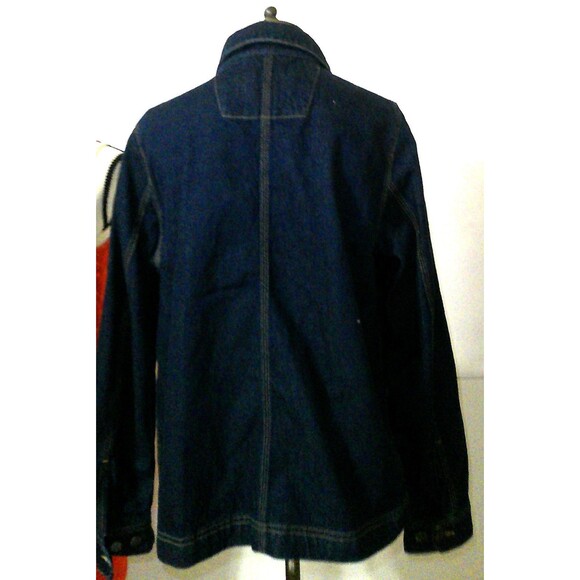 Carhartt NWT Womens New M Denim Chore Coat Jacket Jean Blue Pockets Logo Relaxed - Picture 5 of 6